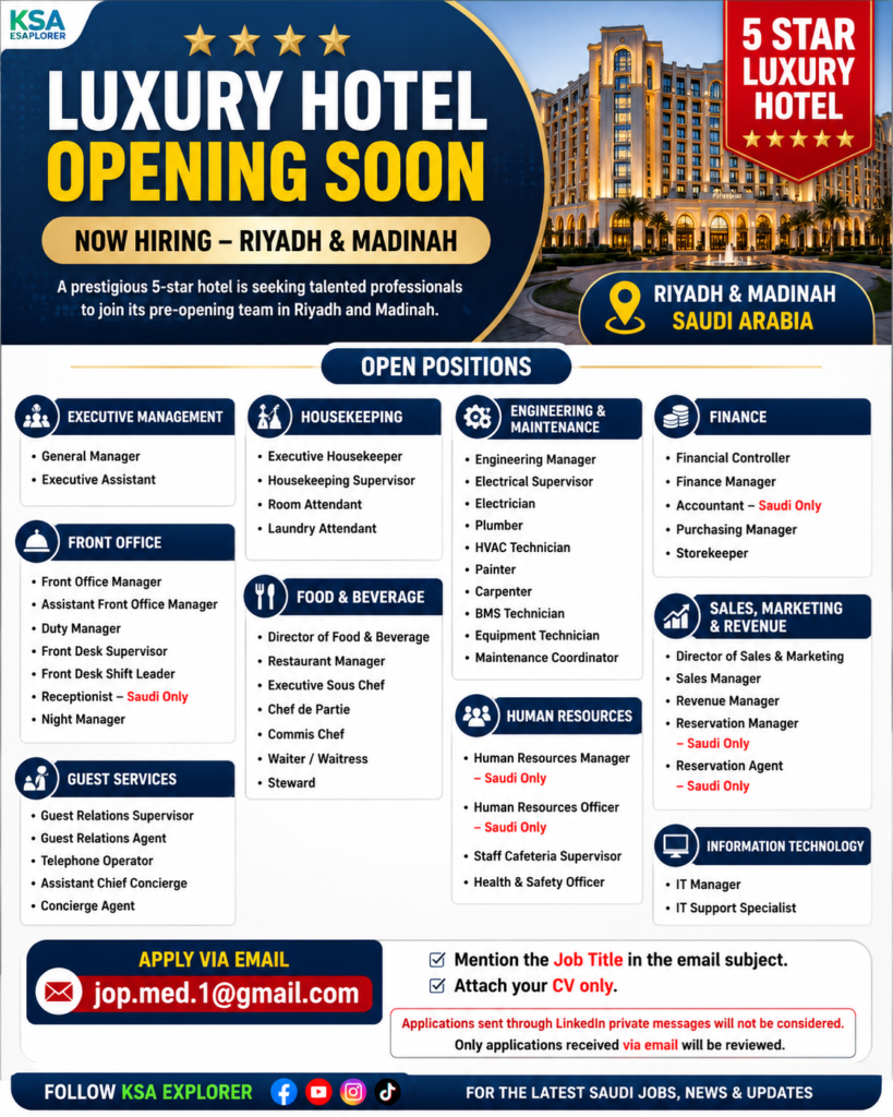 Luxury Hotel Opening Soon in Riyadh & Madinah – Multiple Job Vacancies Announced ed4c4924 a256 4970 a380 b391b2dd16e6 1